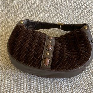 Cole Hann brown velvet bag